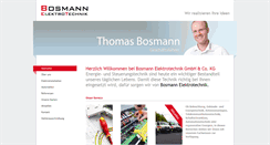 Desktop Screenshot of bosmann-elektrotechnik.de